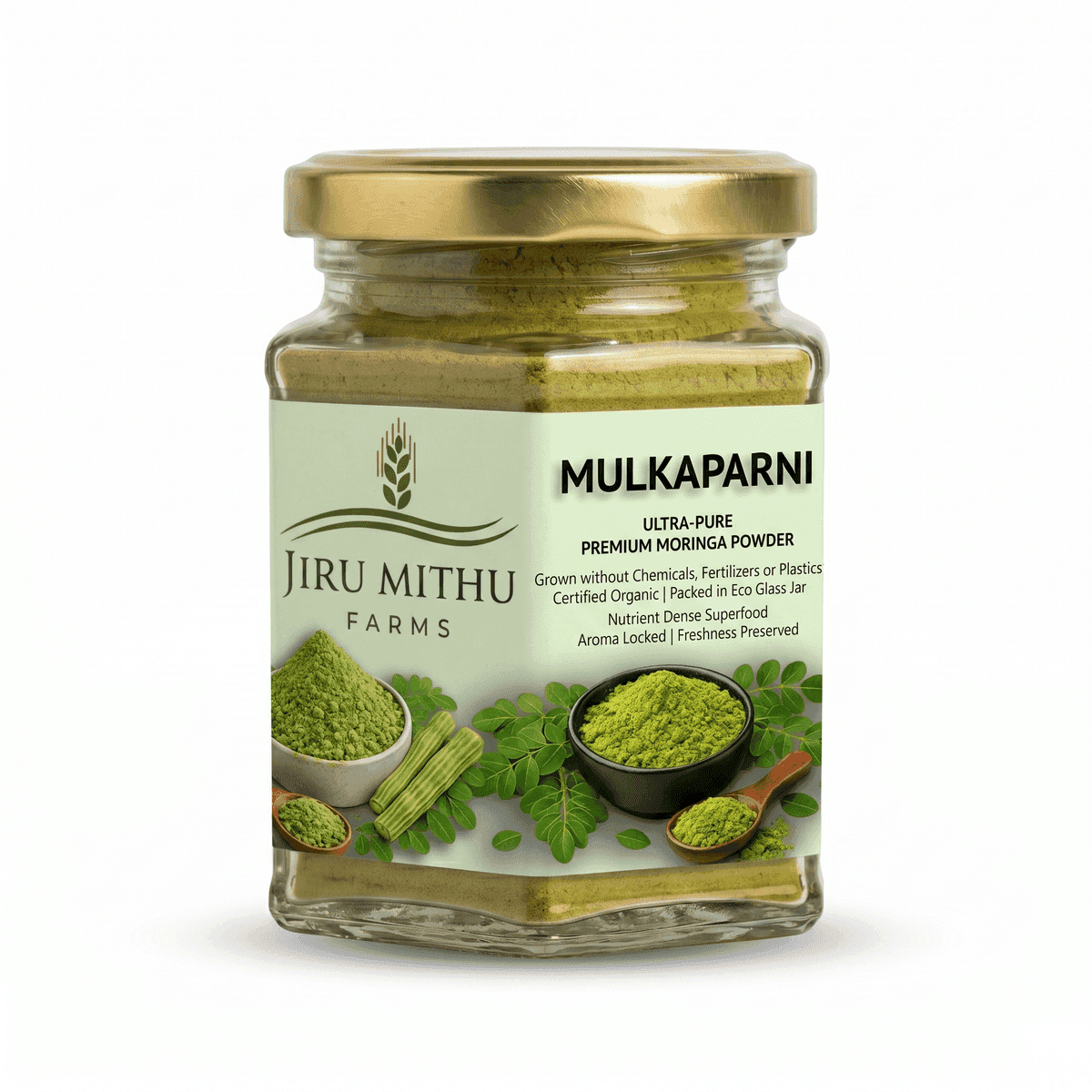MULKAPARNI, Ultra-Pure Premium Organic Moringa Powder